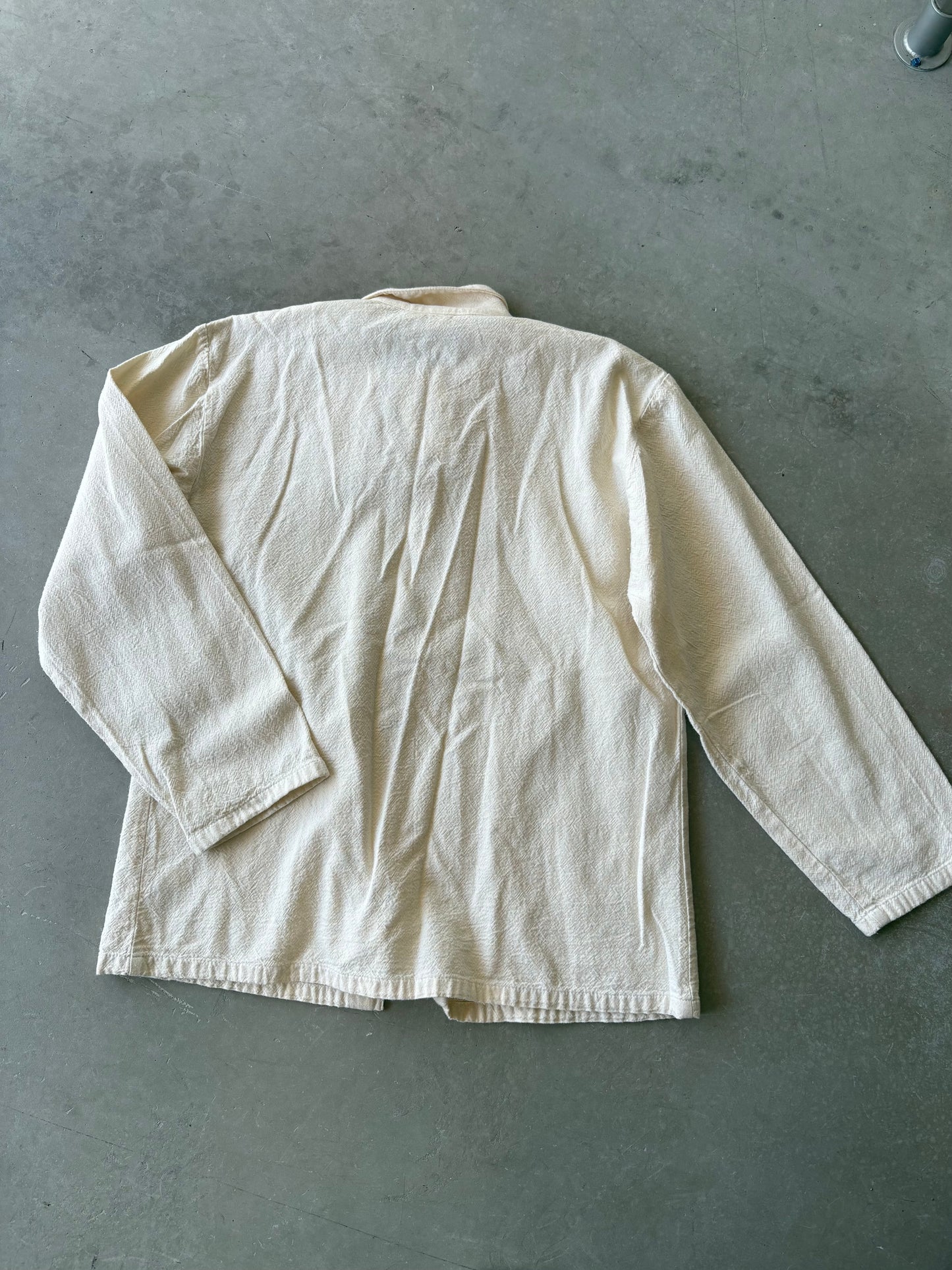 Cream cotton chore jacket