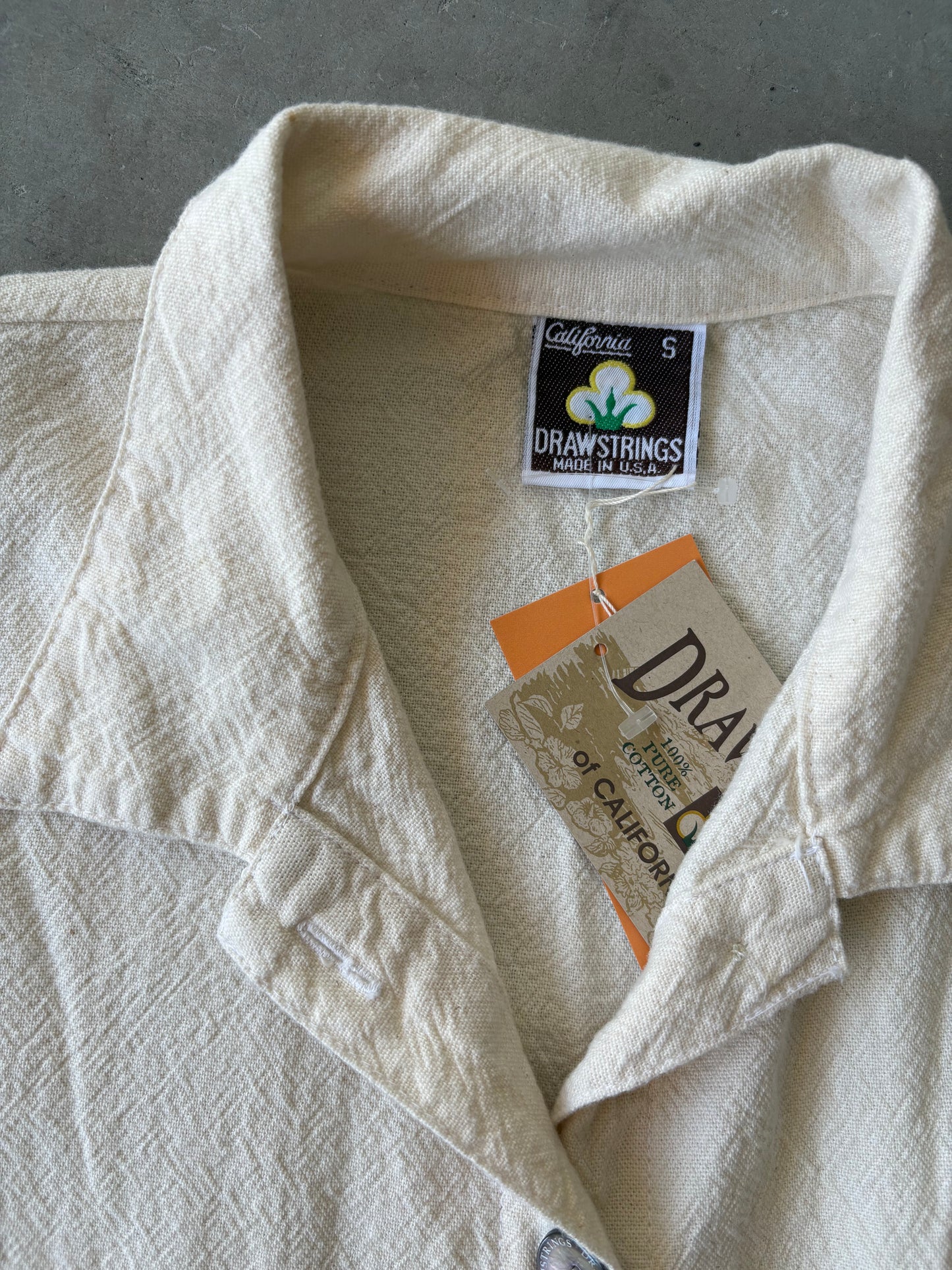 Cream cotton chore jacket