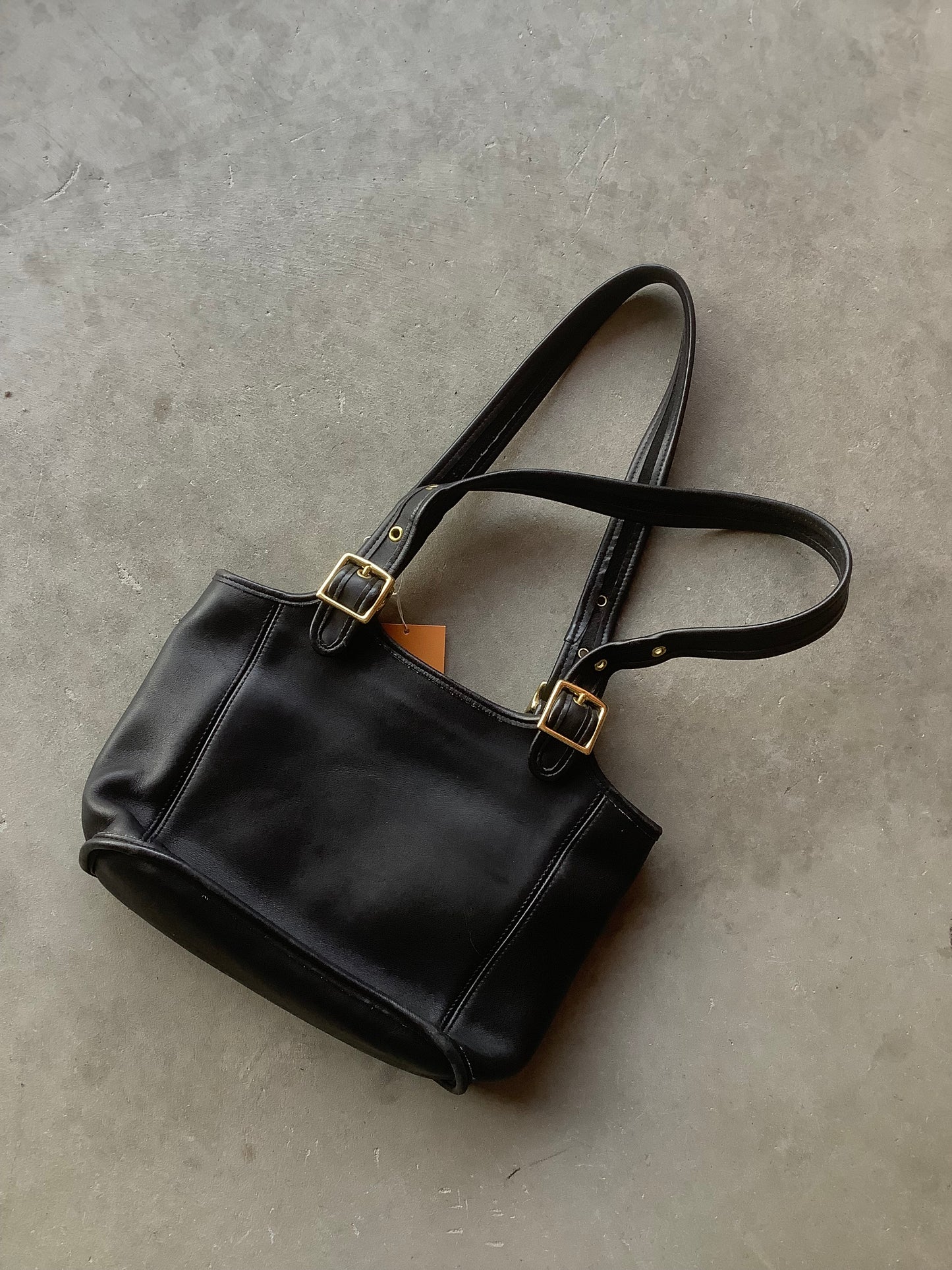 Black leather Coach Legacy Small Shopper