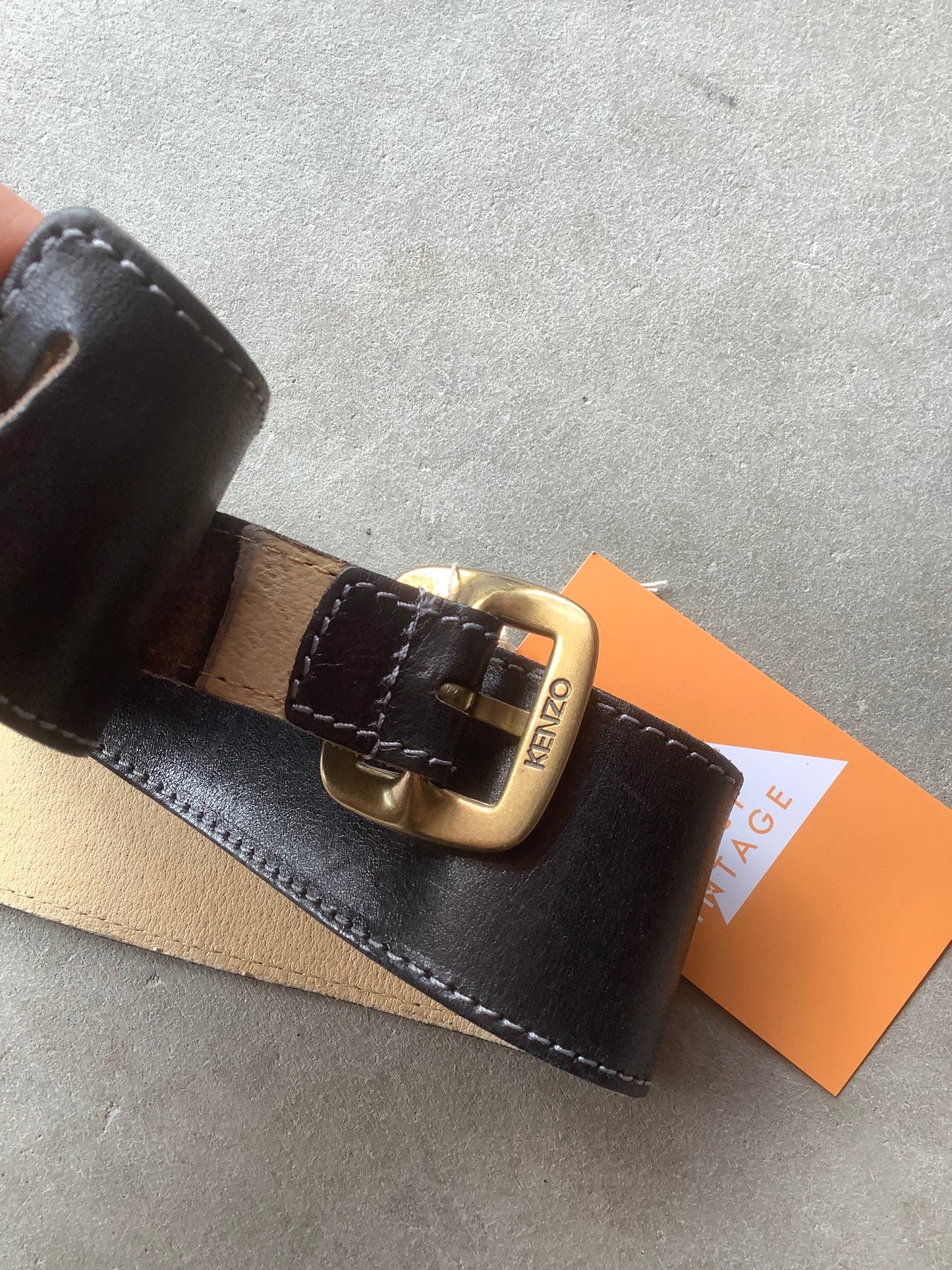 Kenzo Paris black western belt
