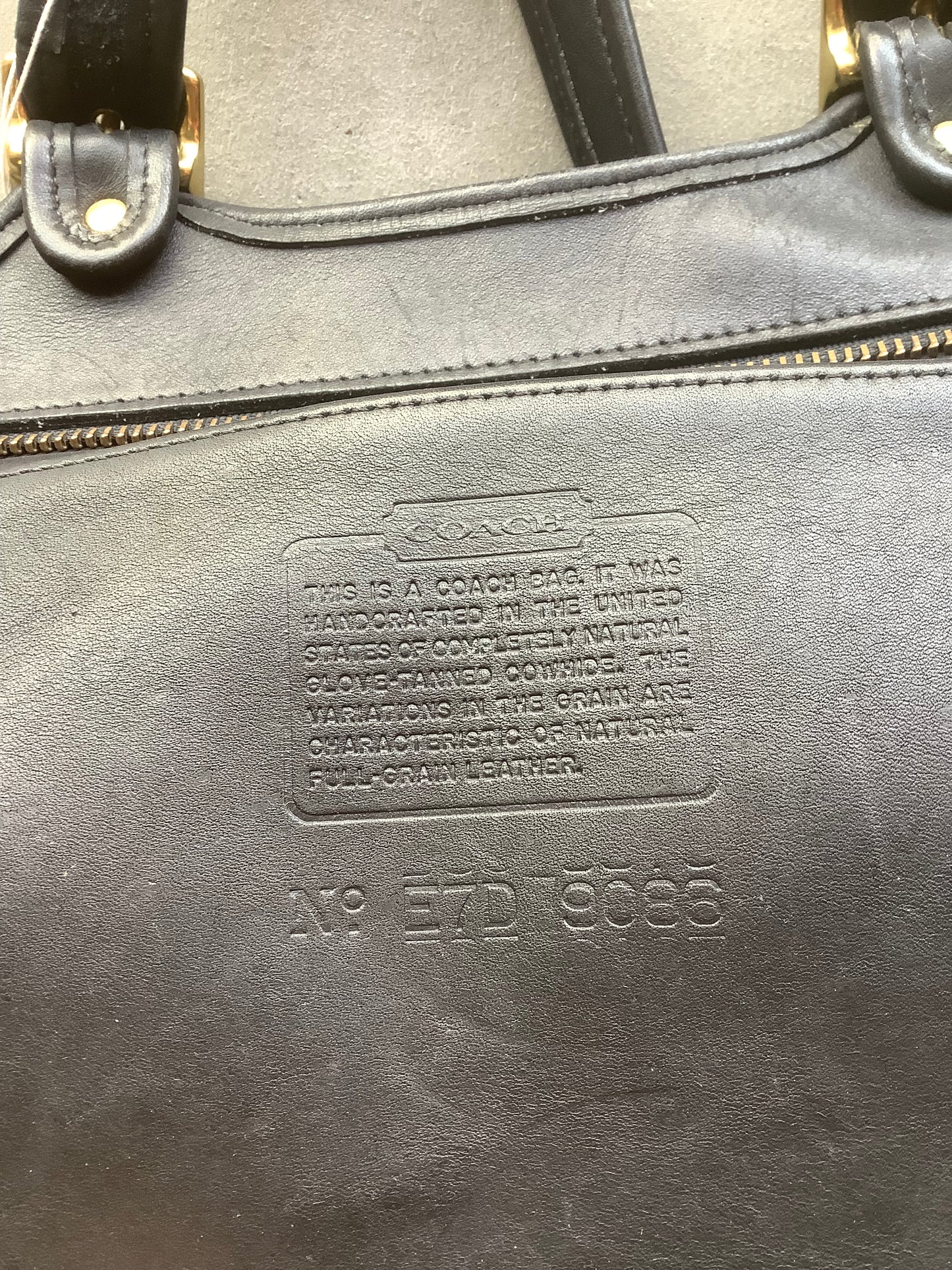 Black leather Coach Legacy Small Shopper