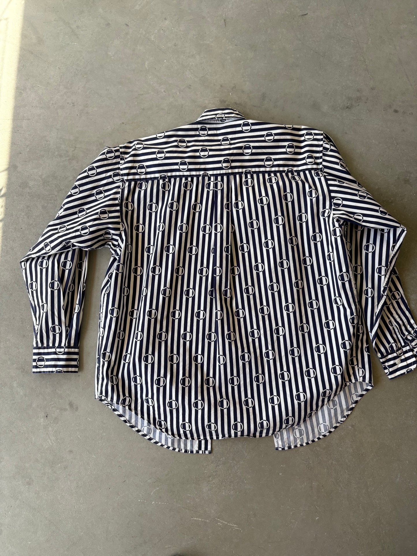 Striped CK button-down shirt