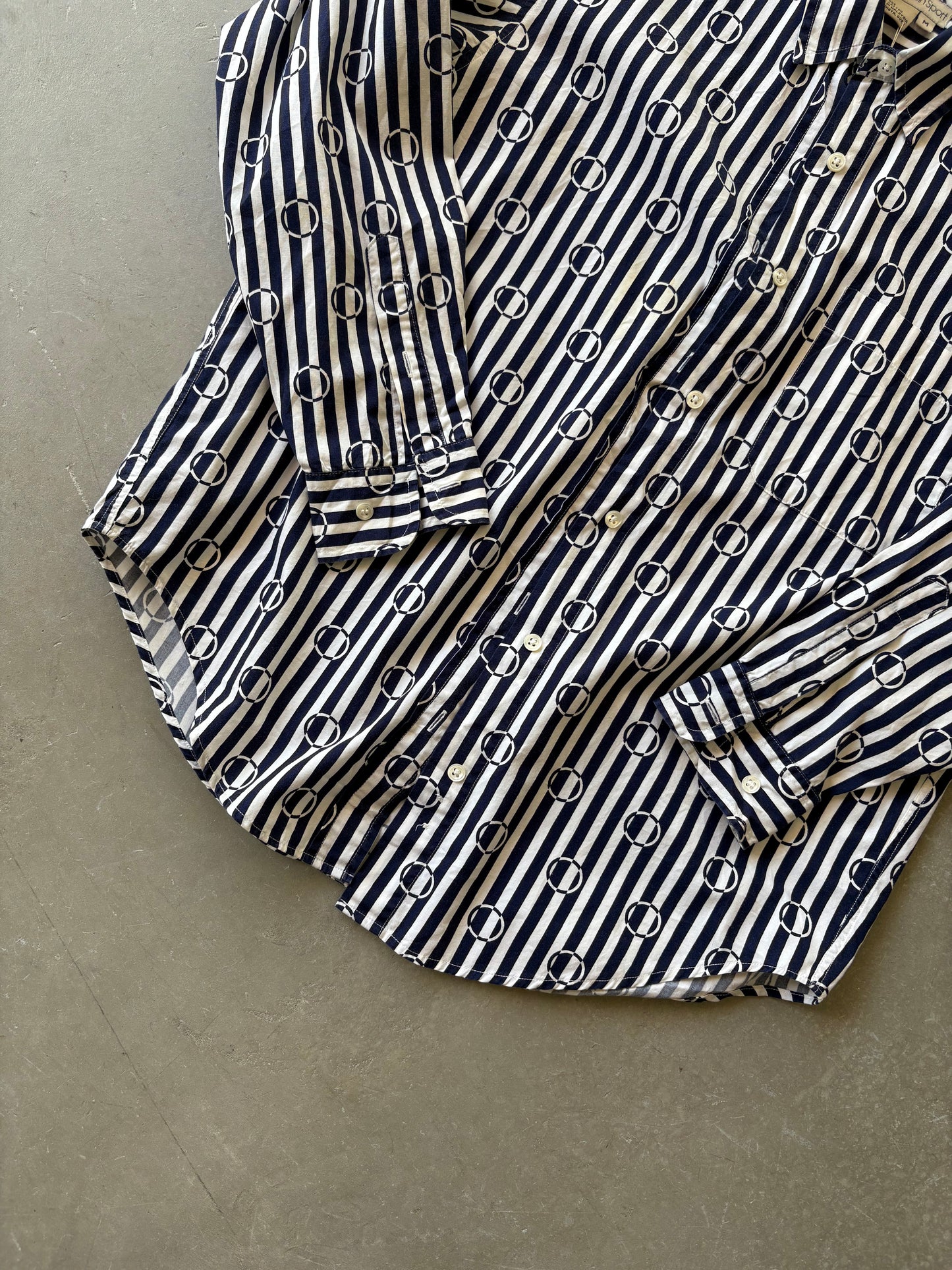 Striped CK button-down shirt