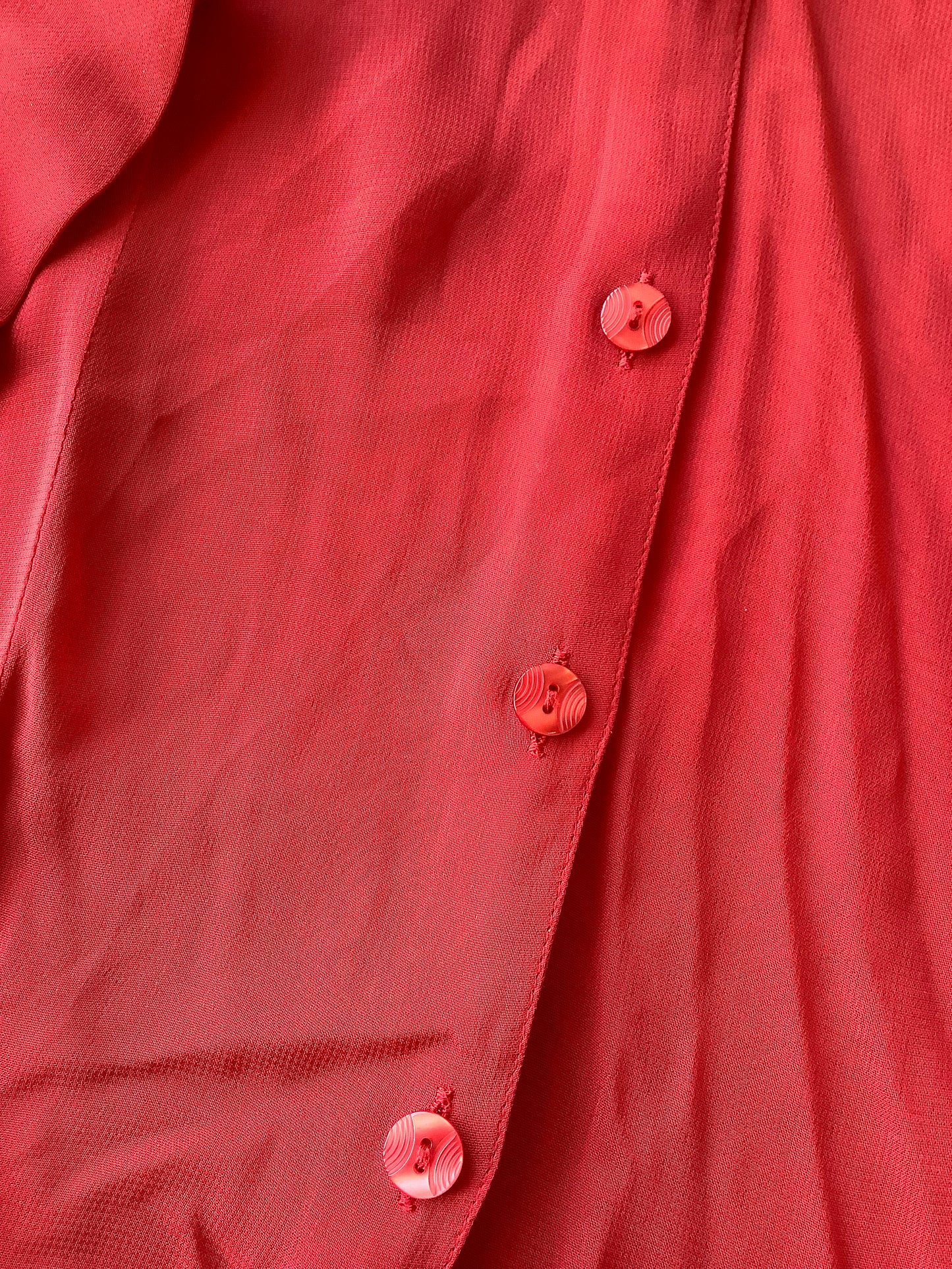 Sheer brick red blouse
