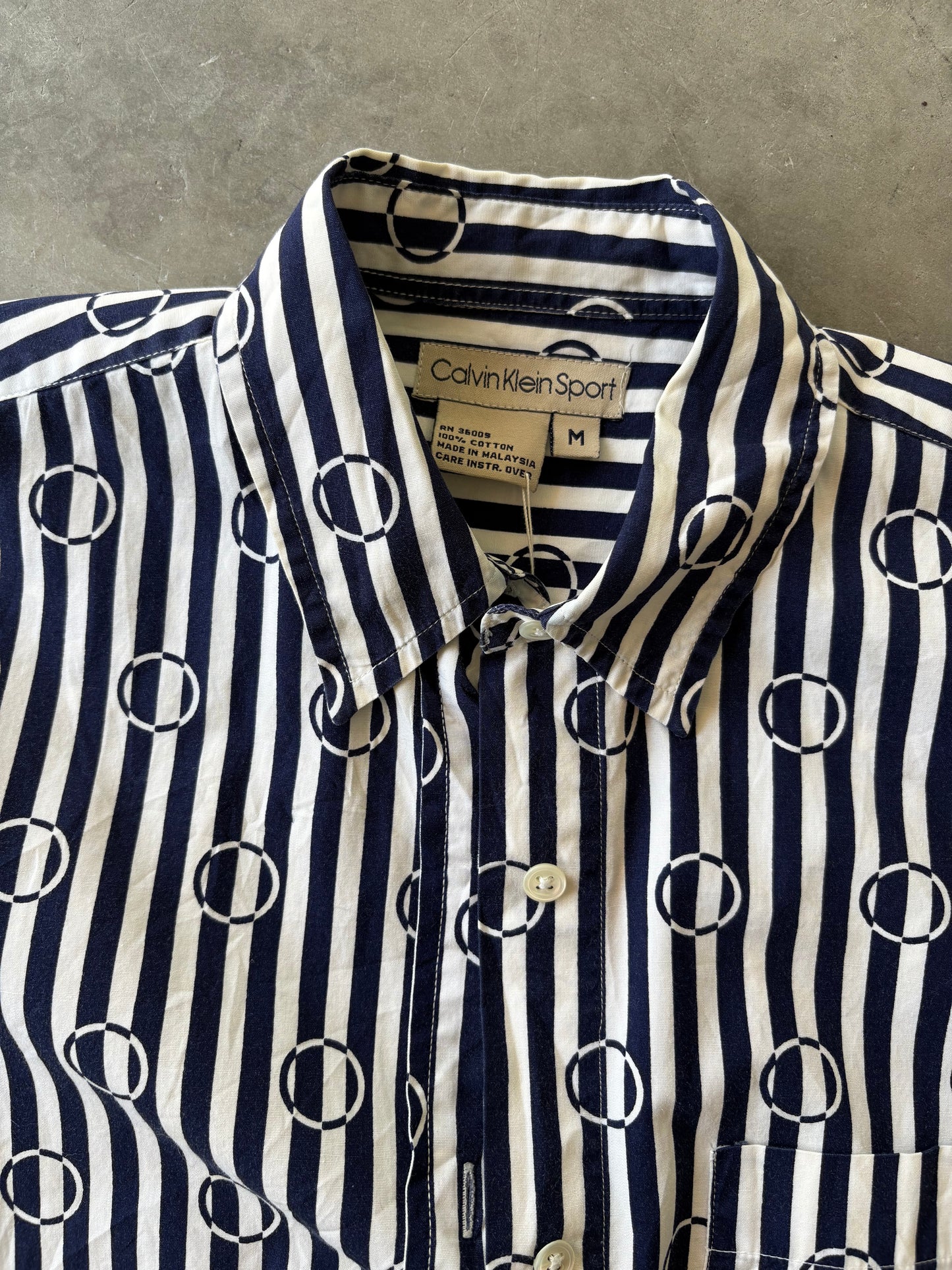 Striped CK button-down shirt