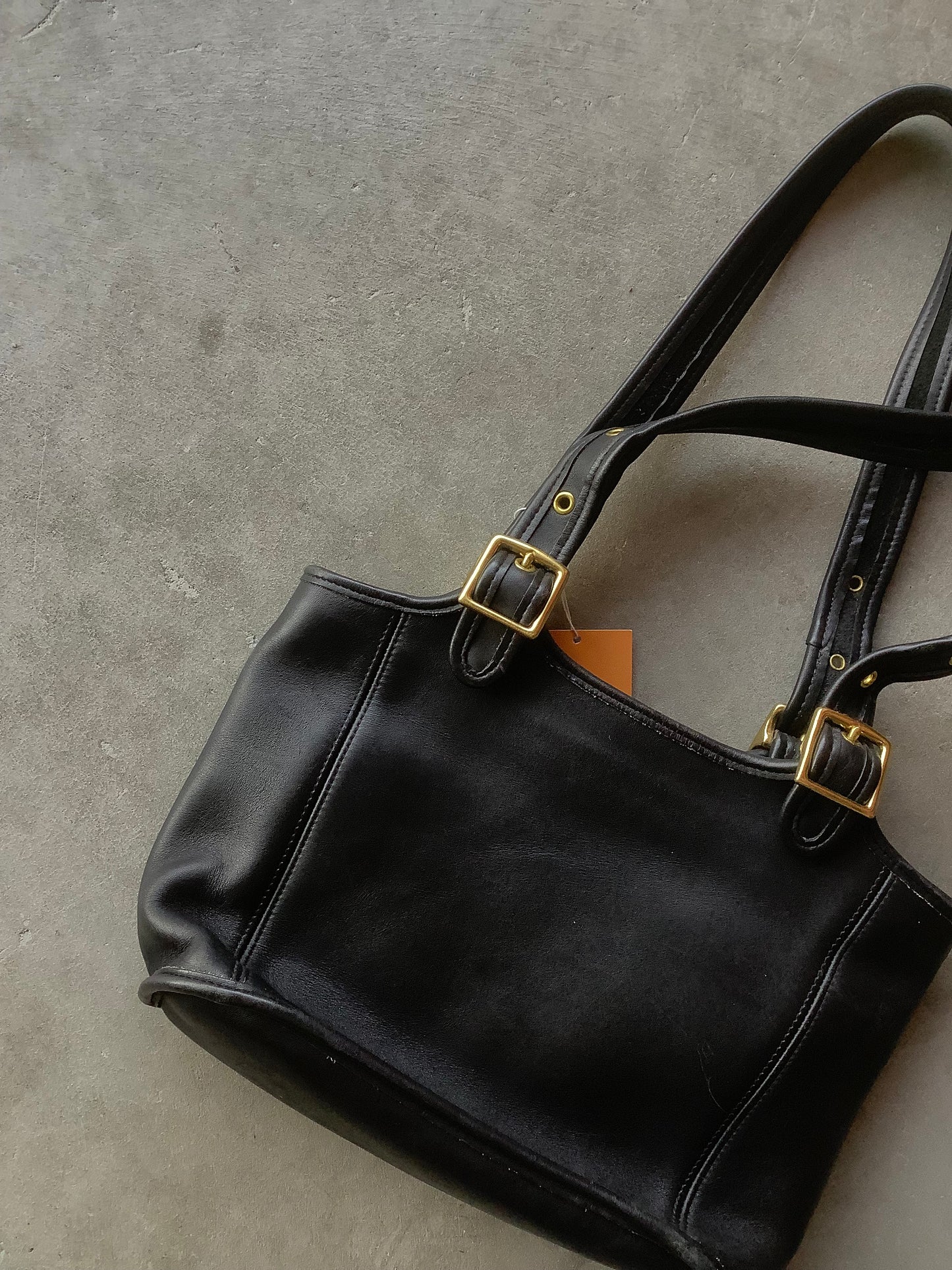Black leather Coach Legacy Small Shopper