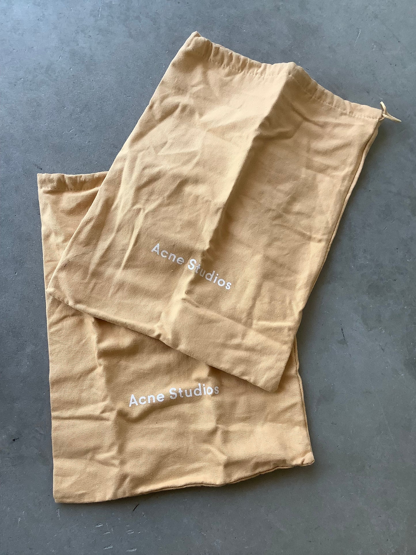 Tan Acne Studios Logo leather ankle boots EU 40