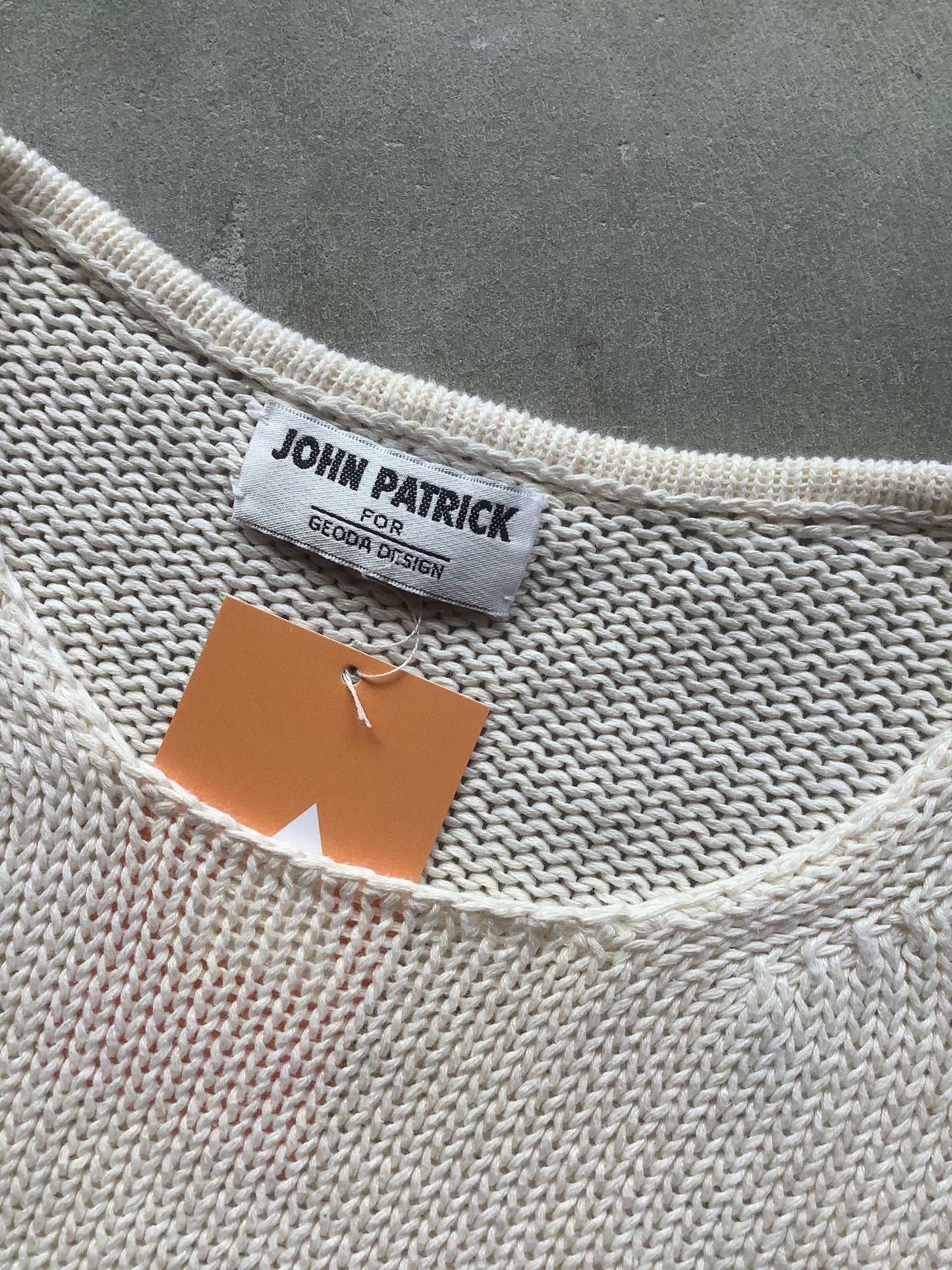 Cream knit boxy sweater