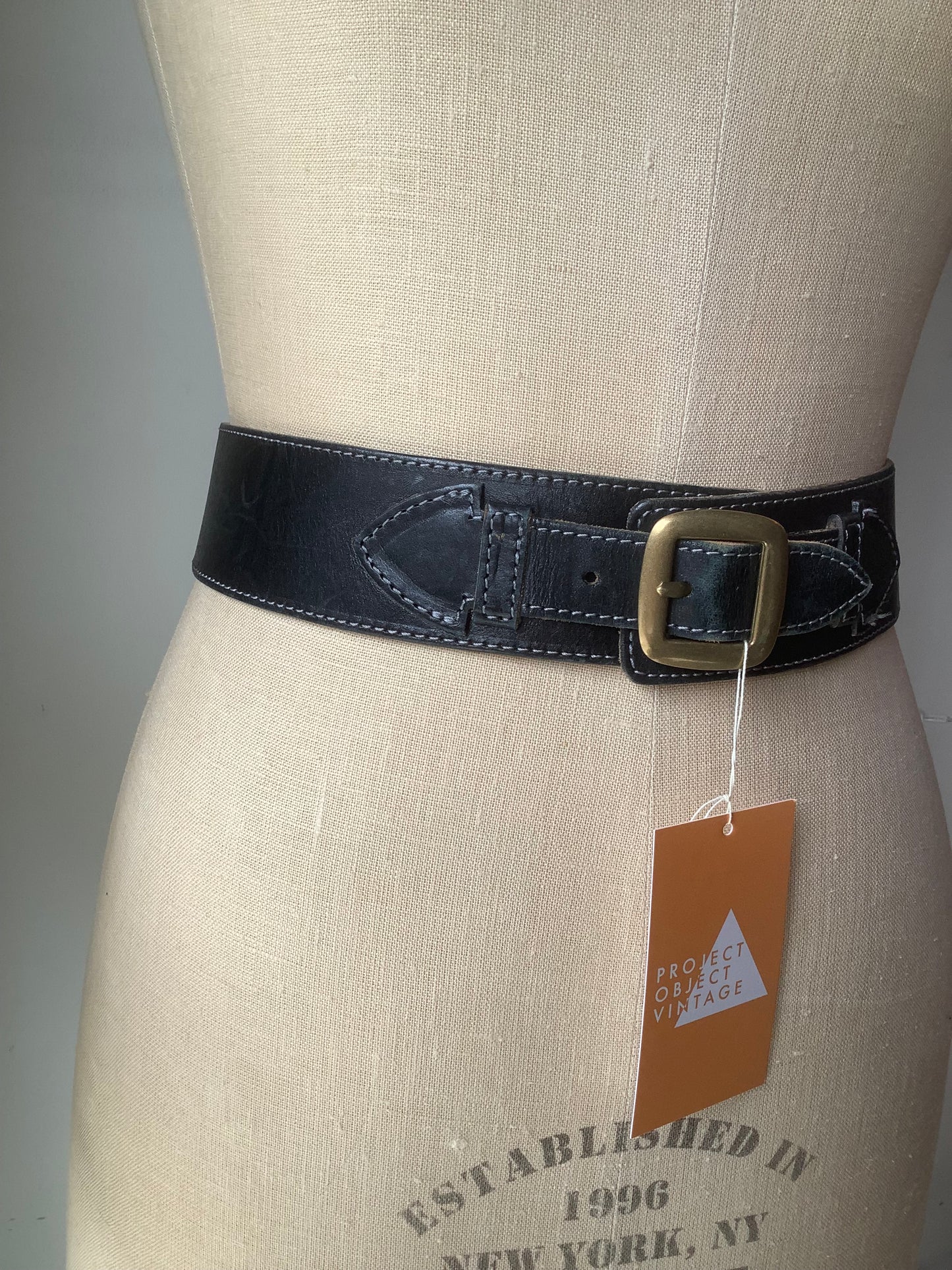 Kenzo Paris black western belt