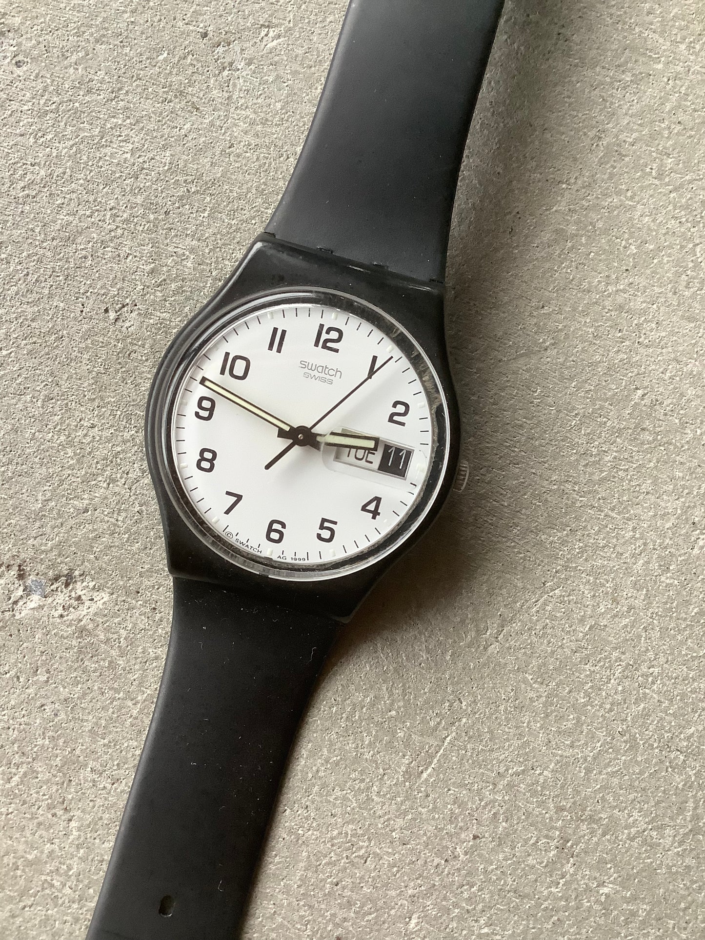 Minimalist Swatch watch