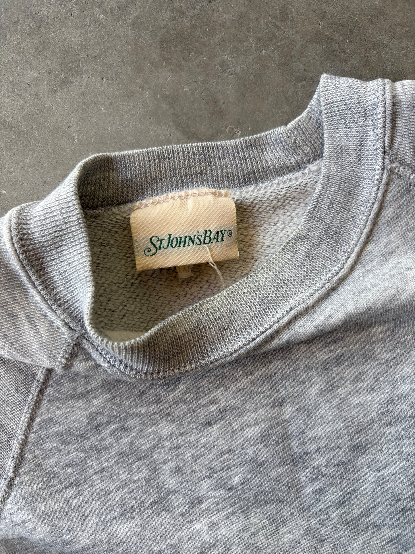 Grey raglan sweatshirt