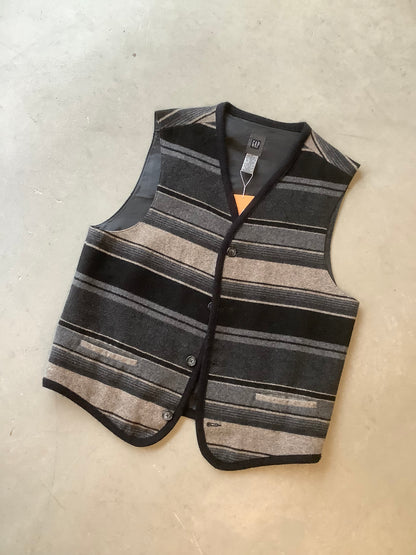 Striped wool vest