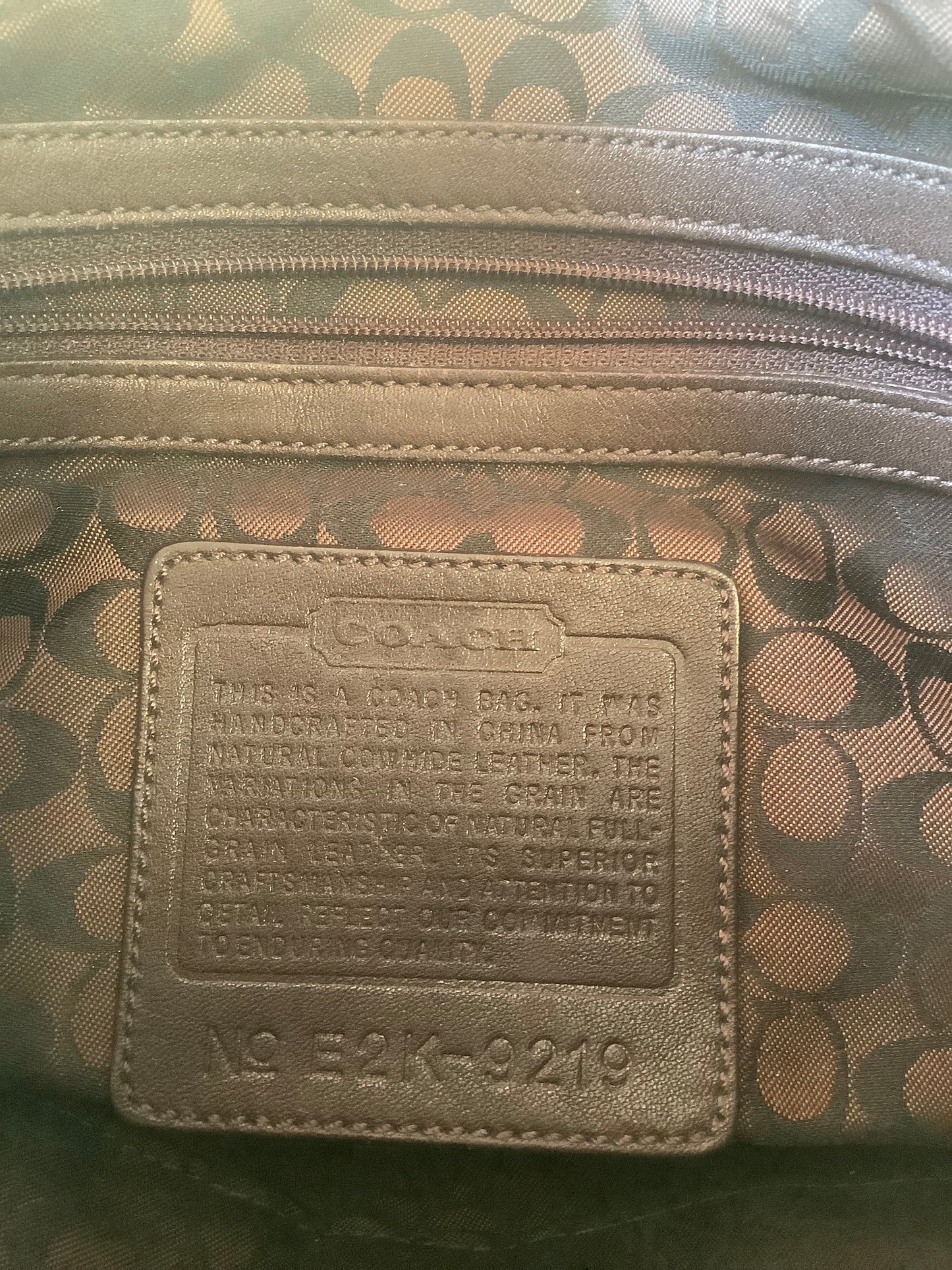 Brown leather Coach Ergo hobo shoulder bag