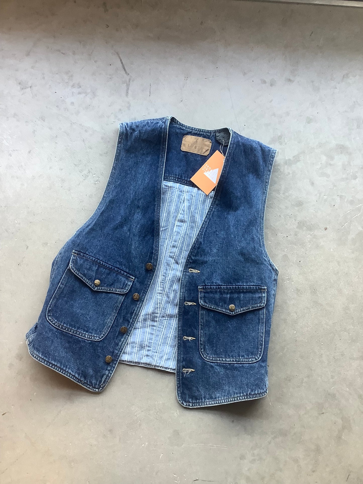 Denim snap up Vest (M)