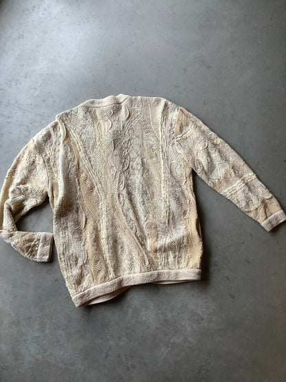 Neutral Coogi cotton cardigan