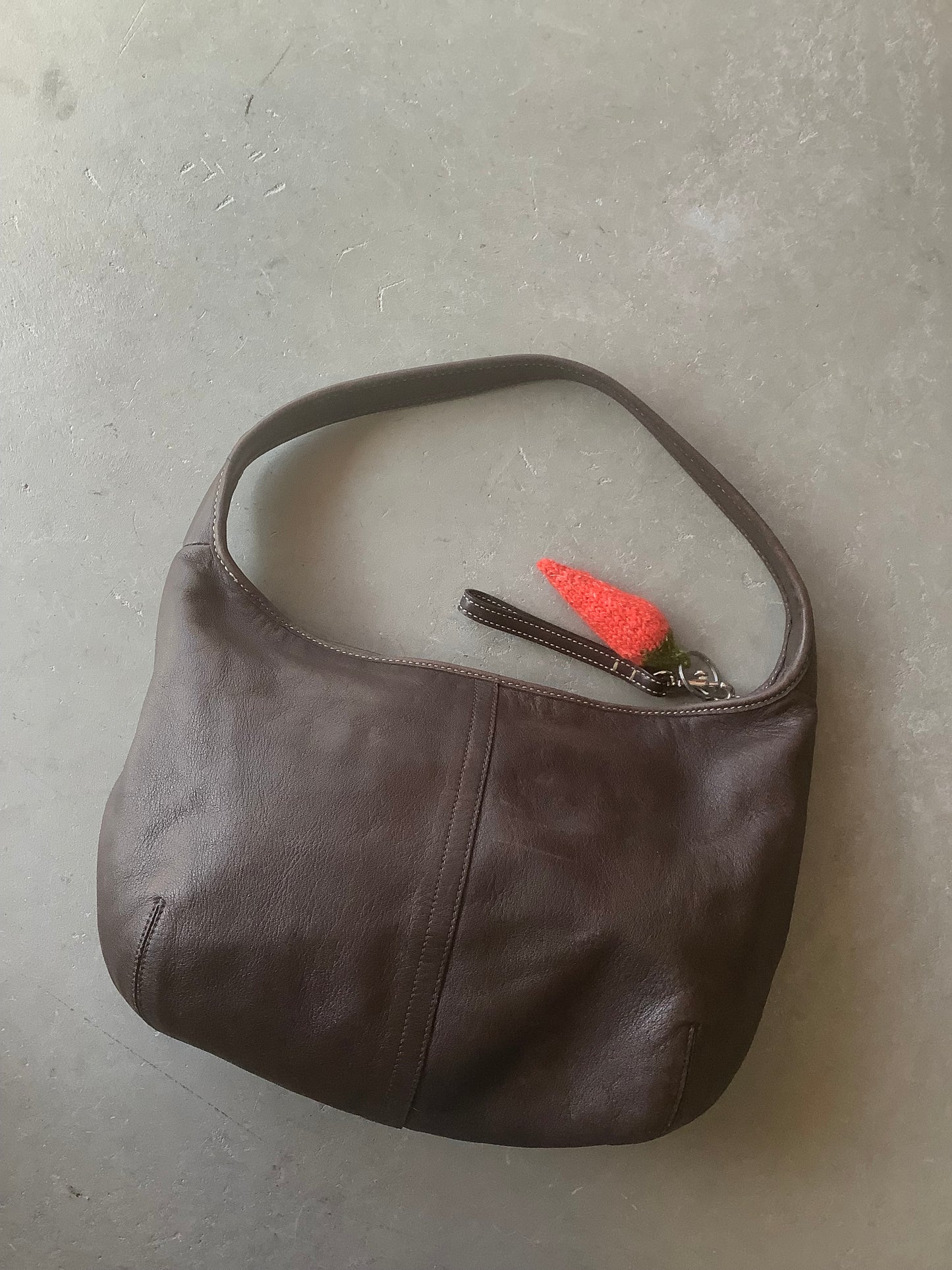 Brown leather Coach Ergo hobo shoulder bag