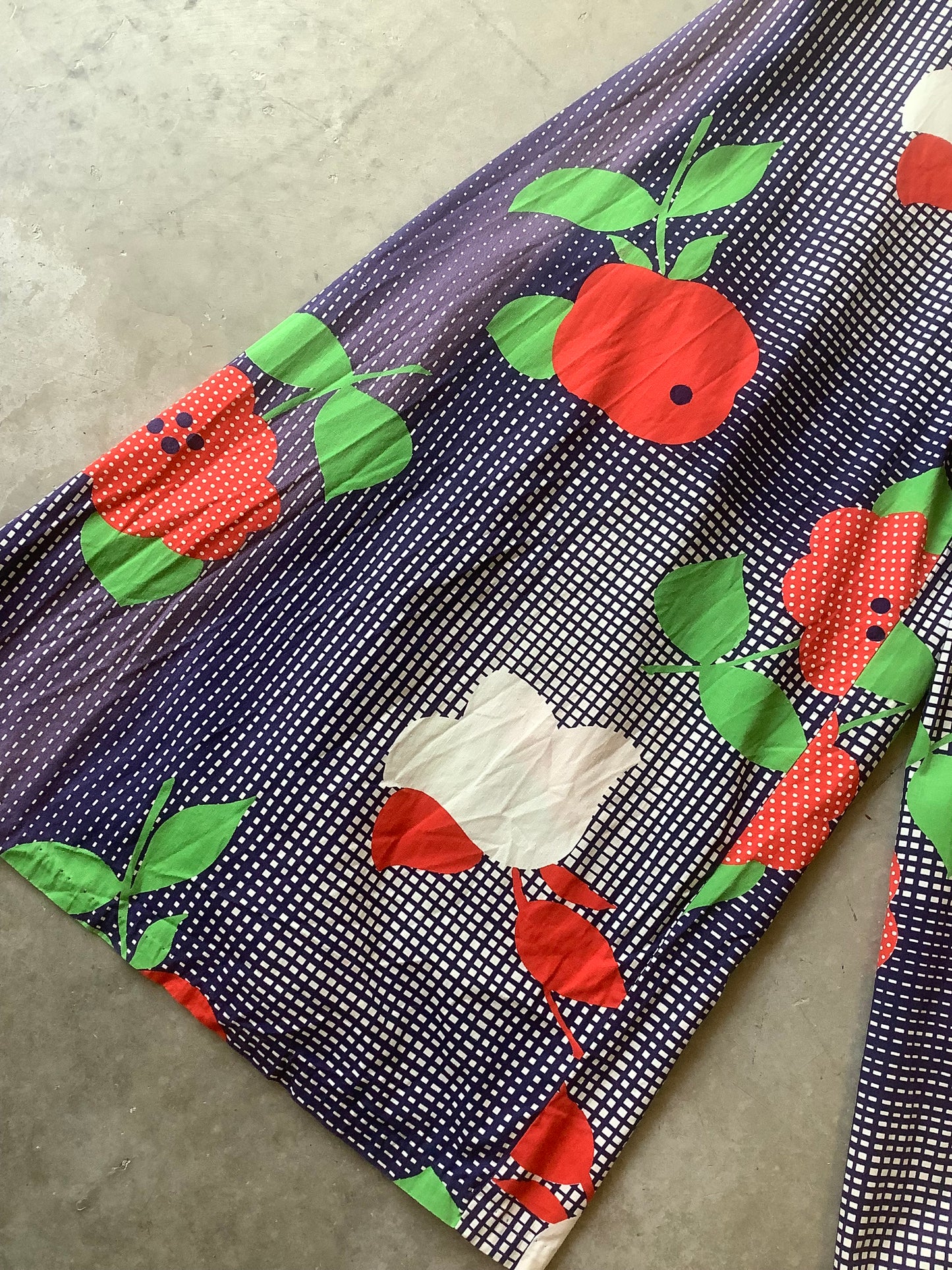 1970s cotton halter one-piece