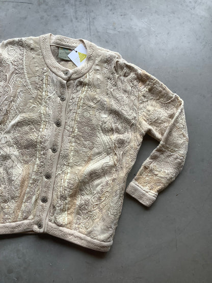 Neutral Coogi cotton cardigan