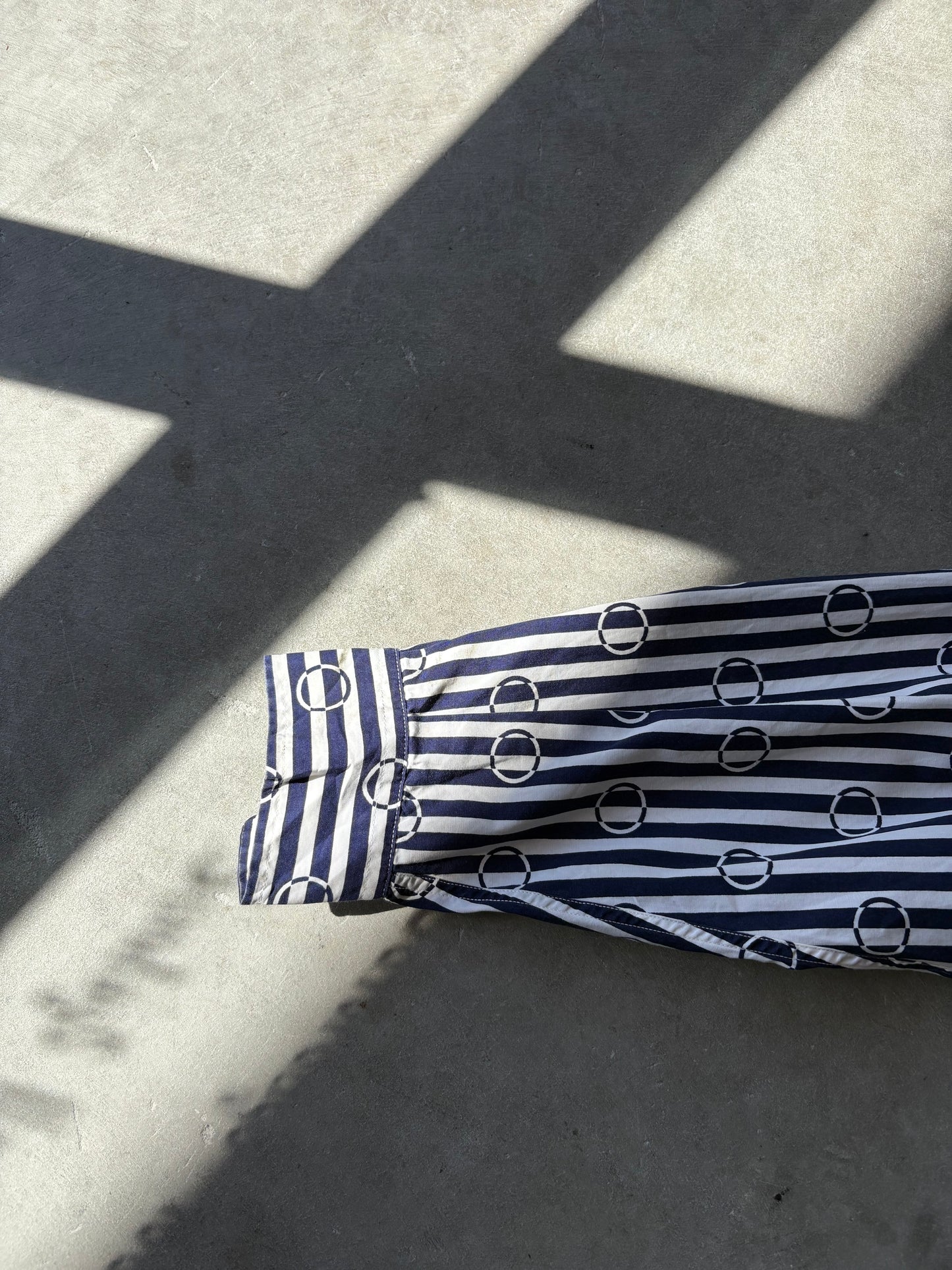 Striped CK button-down shirt