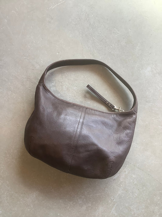 Brown leather Coach Ergo hobo shoulder bag