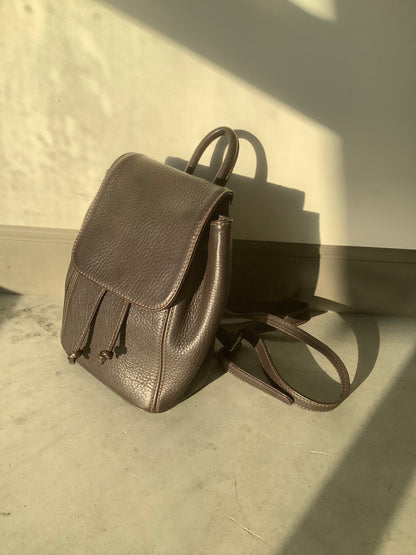 Coach Sonoma pebbled brown leather backpack