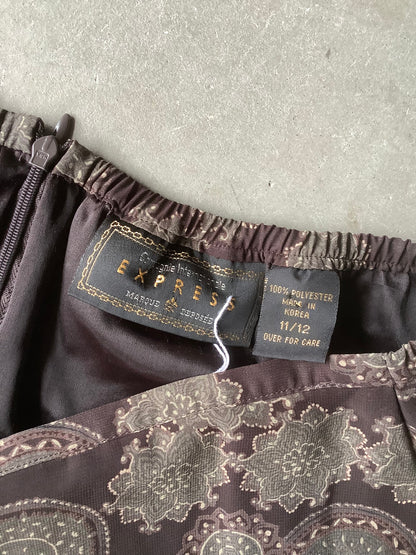 Brown maxi skirt (30"-34")