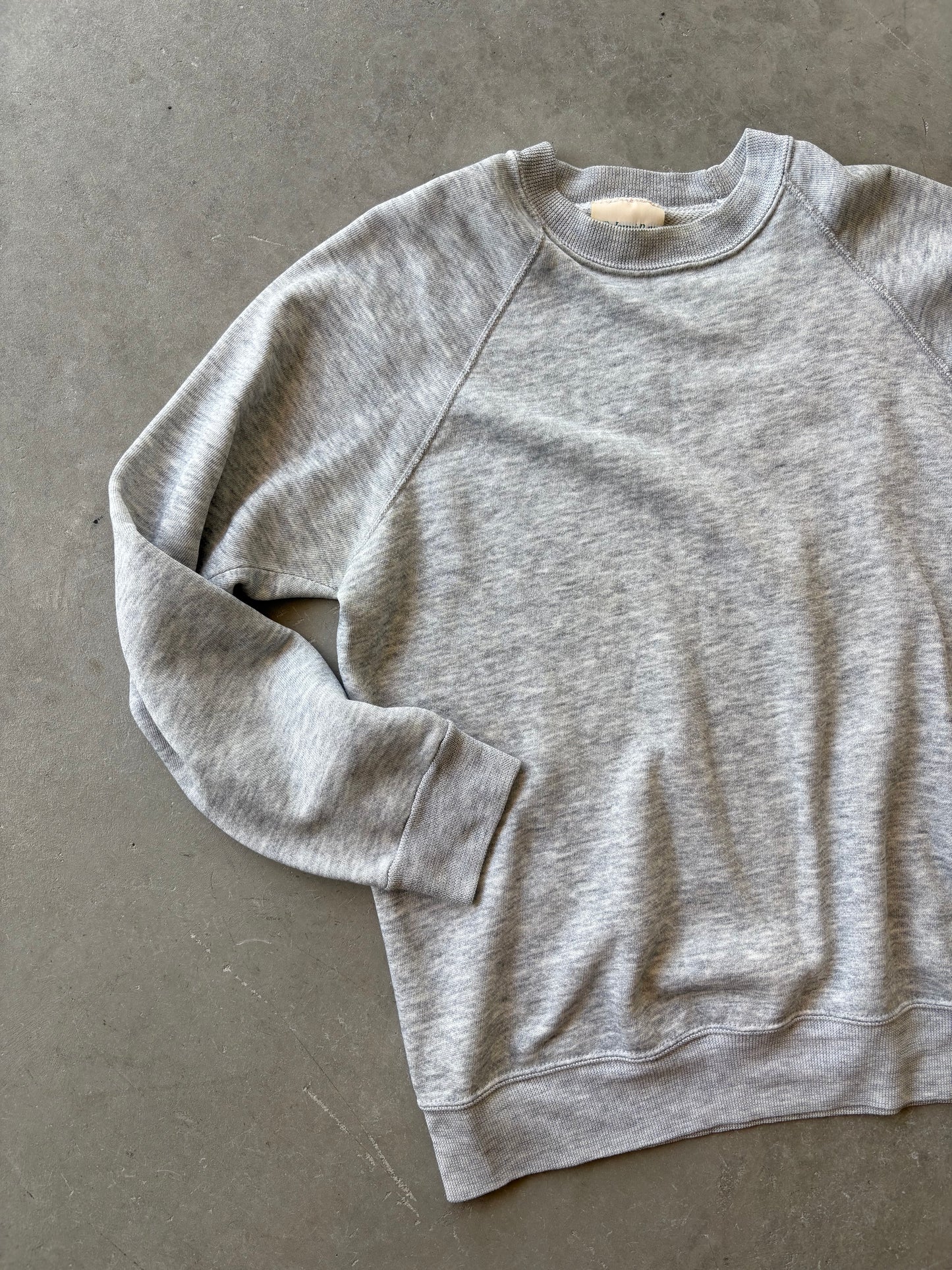 Grey raglan sweatshirt