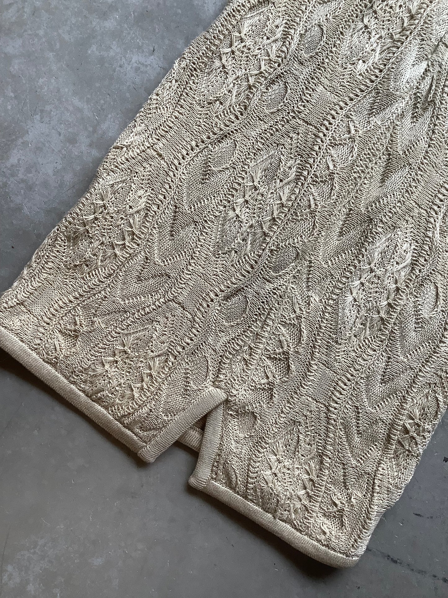 Neutral Coogi cotton sweater dress