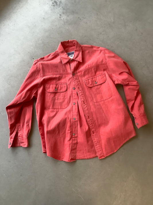 Red work shirt