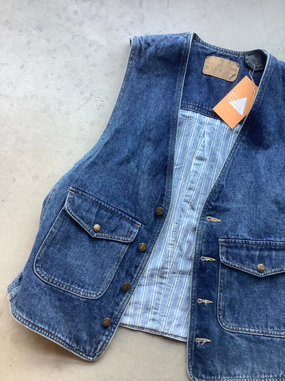 Denim snap up Vest (M)