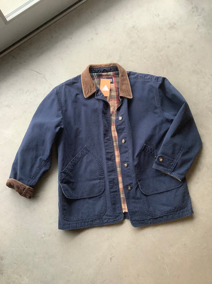 Navy Lands End chore coat