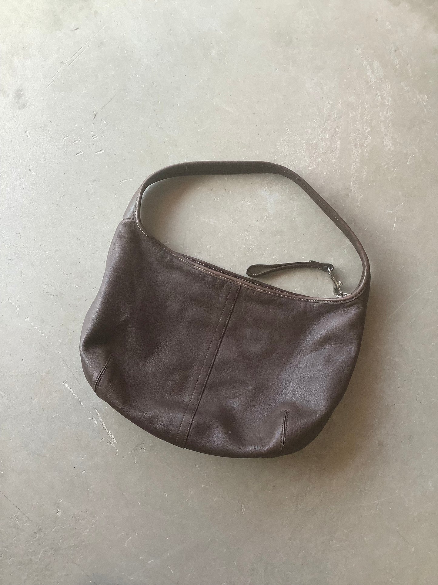 Brown leather Coach Ergo hobo shoulder bag