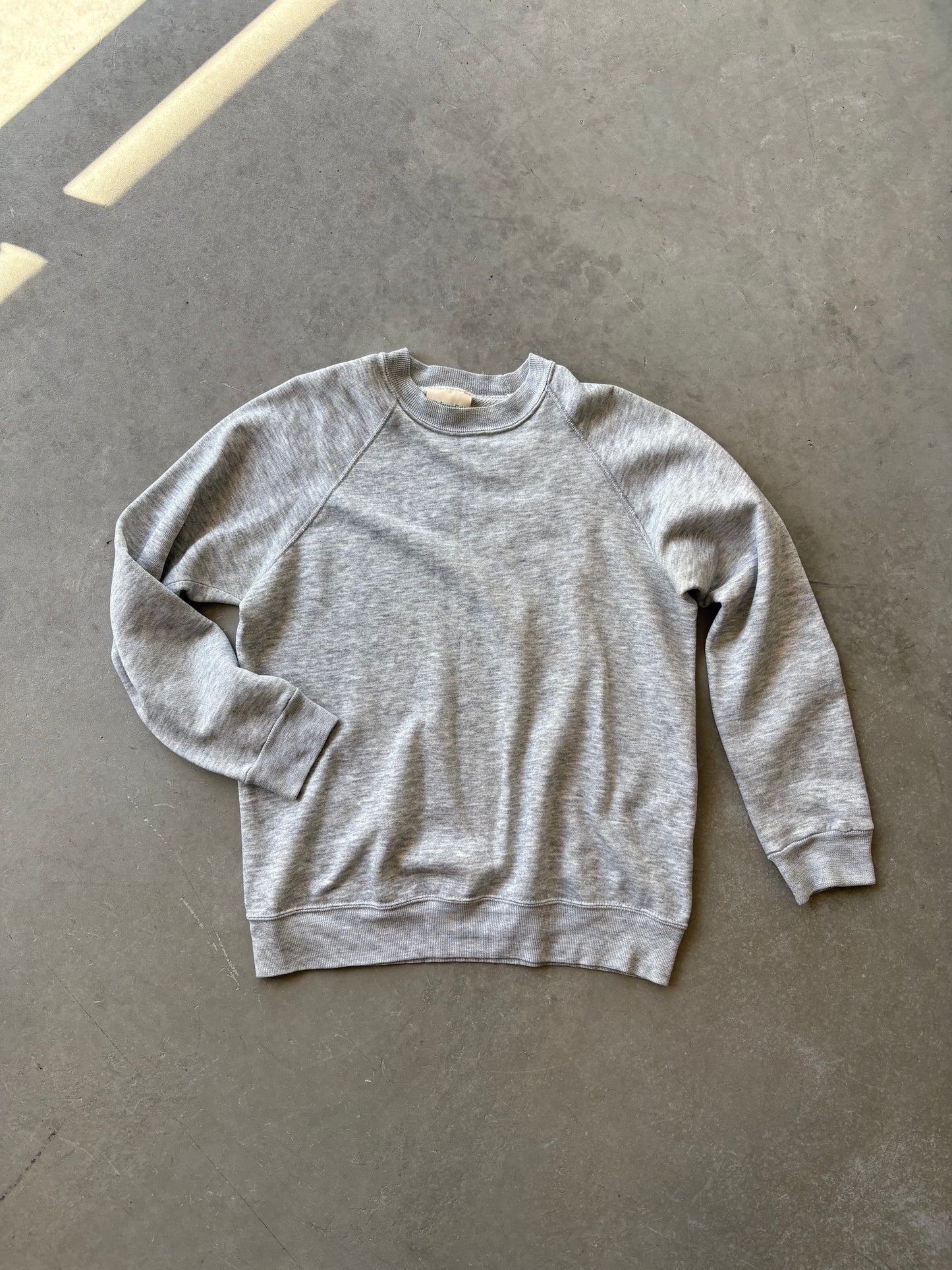 Grey raglan sweatshirt