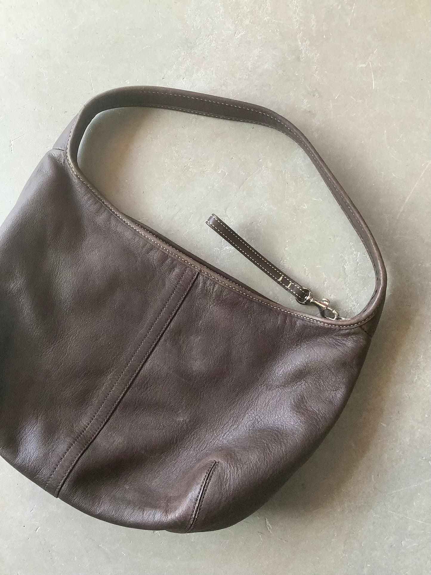 Brown leather Coach Ergo hobo shoulder bag