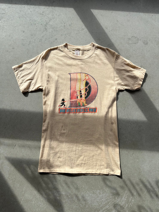 Tan Vintage Original 1978 Bob Dylan Tour Tee