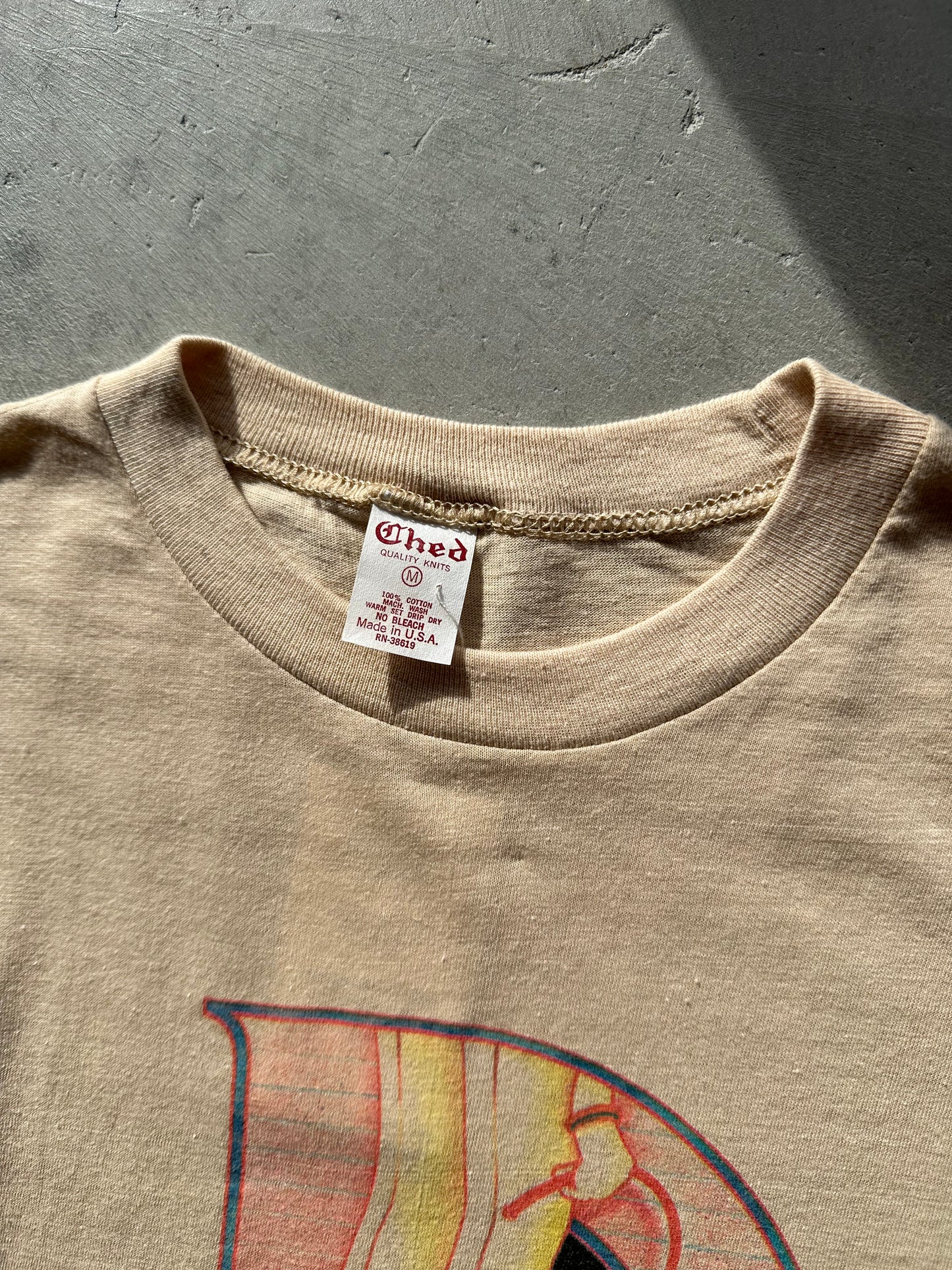Tan Vintage Original 1978 Bob Dylan Tour Tee