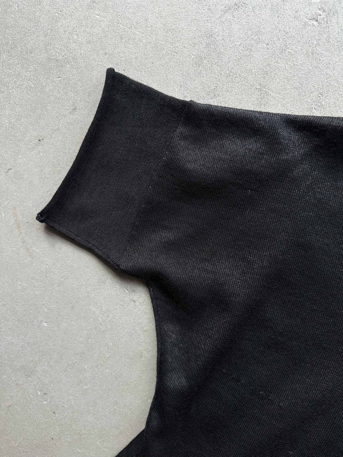 Black Metallic Wool Jil Sander Tee