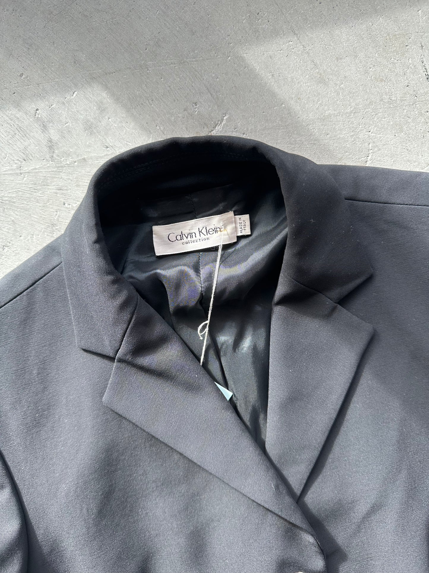 Black Wool Calvin Klein Collection Blazer