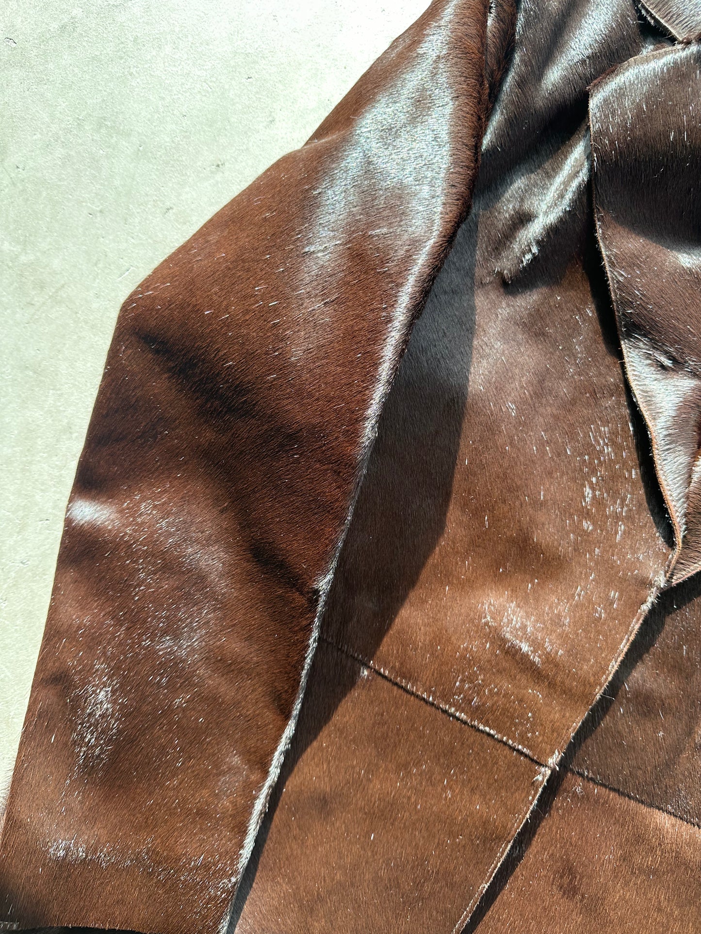 Dark Brown Pony Hair Kenneth Cole Jacket