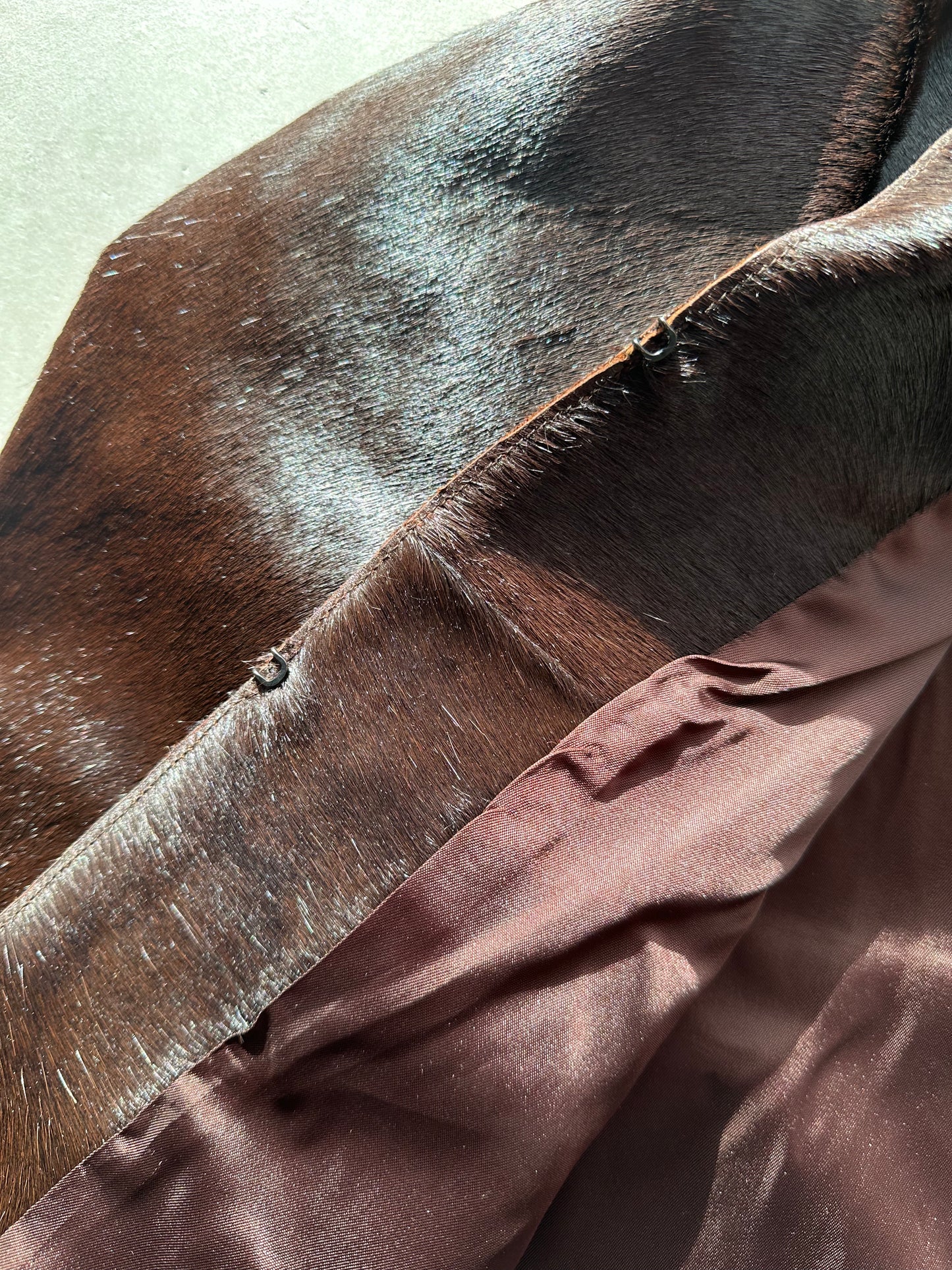 Dark Brown Pony Hair Kenneth Cole Jacket