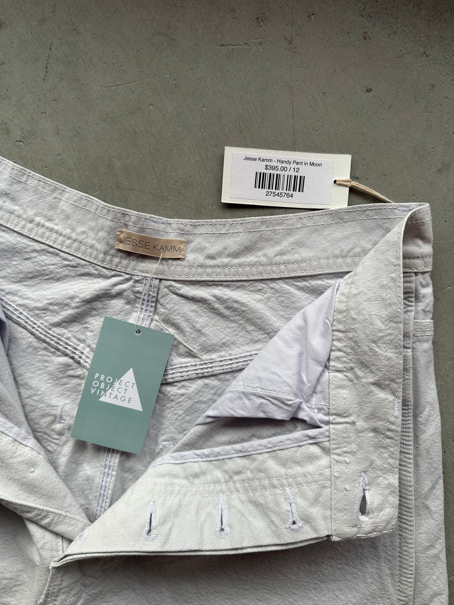 Light Gray Jesse Kamm Handy Pant New With Tags