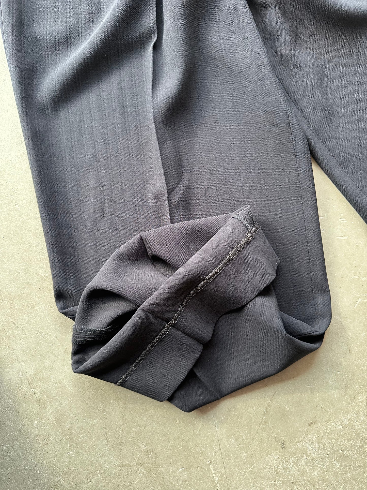 Navy Wool Giorgio Armani Two-Piece Pant Suit