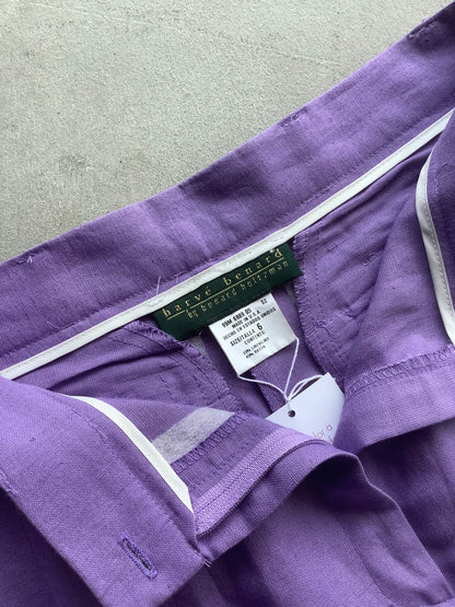 Purple Linen Trousers