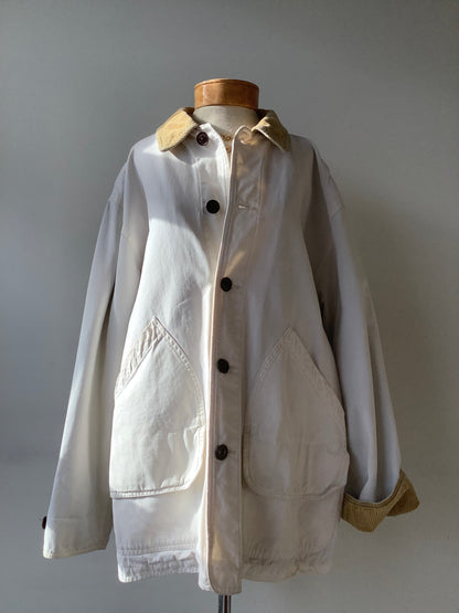 Cream chore coat