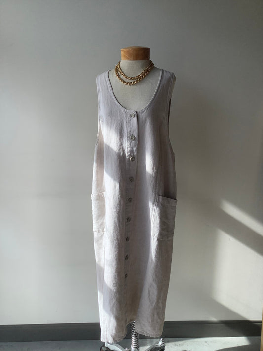 Linen maxi dress