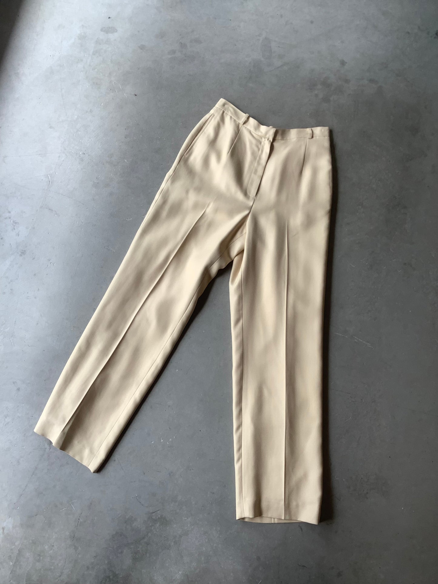 Silk beige slacks